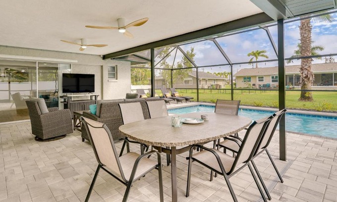 Caloosahatchee Casa | Screened Lanai and Pool Remodeled Cape Coral Home!