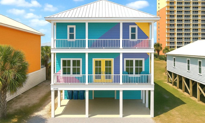 Gulf Shores Casa | ♥Sea La Vie at Gulf Shores 200 Ft to Beach Heated Pool 6BR Sleeps 20! ♥