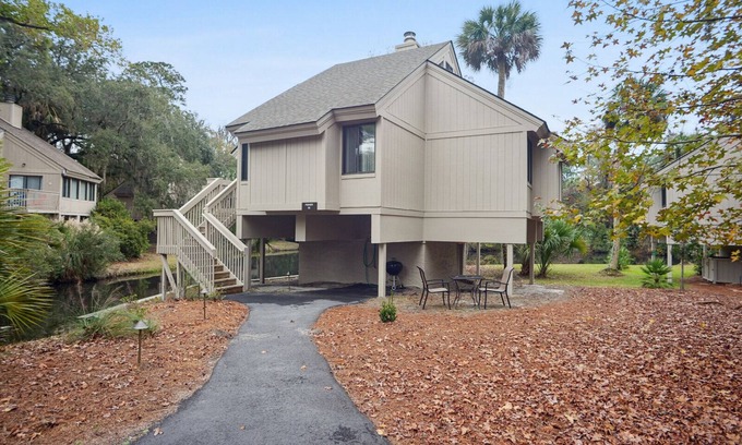Night Heron Casa | Sea Pines - 3 bedroom 2 bath Cottage with Spectacular Lagoon View