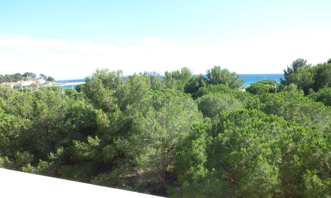 Les Sablettes Apartamento | Vista al mar, aire acondicionado, Wifi, playa en frente