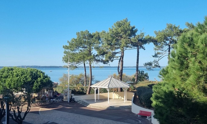 Le Moulleau Apartamento | Apartamento con vistas al mar, segunda línea, Moulleau Arcachon