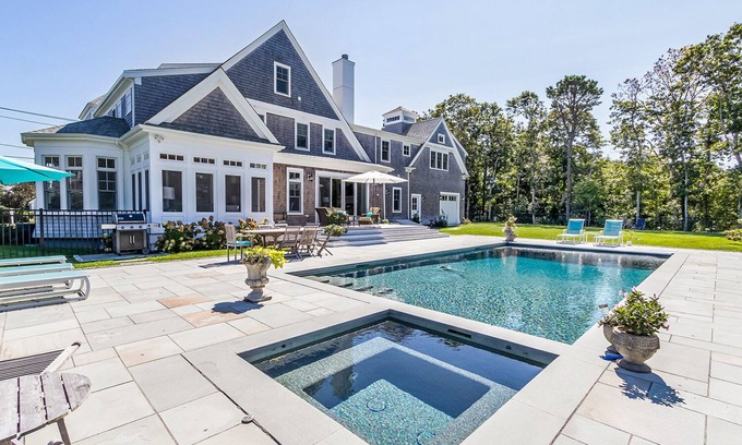 Wianno Casa | Sea View Ave Brand New Construction - Pool Hot tub Tennis Court