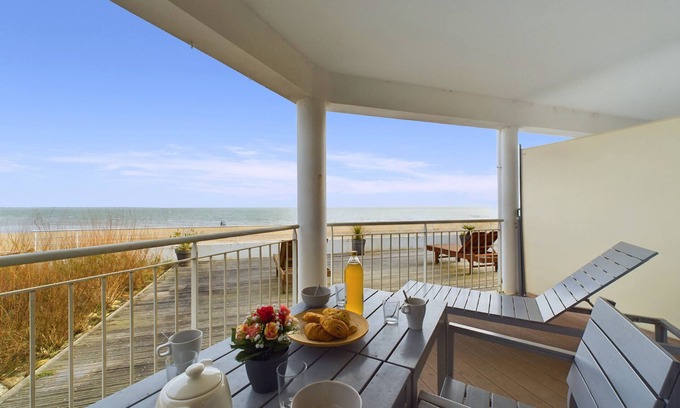 Bourgenay Apartamento | Frente al mar piso para 4 en La Tranche sur Mer