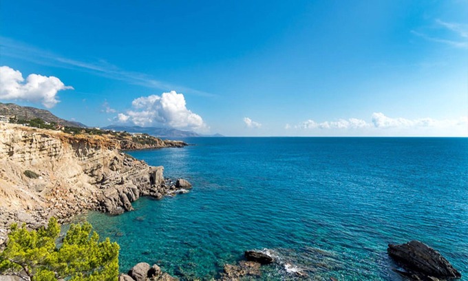 Achlia Villa | En Creta, cómodo chalet con vistas al mar, una bonita playa a 500 metros, piscina privada