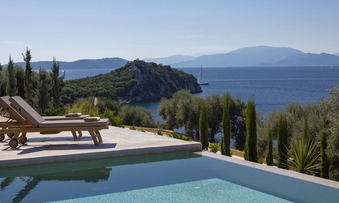 Sivota Villa | Sea View Villa Selina with private sea access and infinity pool