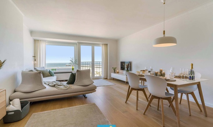 Nieuwpoort Apartamento | Seacarl - stunning apartment with frontal sea view