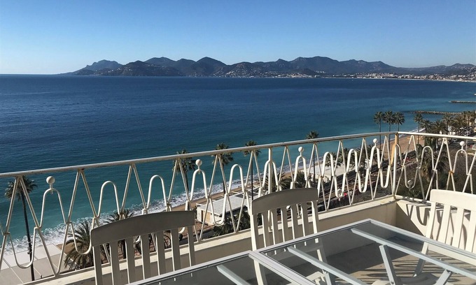 Le Suquet Apartamento | Frente al mar, vista panorámica de la bahía de Cannes, terraza en la planta superior