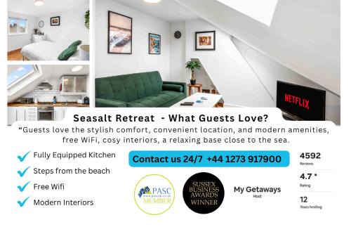 Worthing Apartamento | Seasalt Retreat By My Getaways