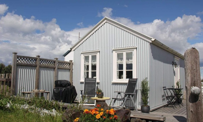 Eyrarbakki Cabaña | Casita romántica para dos personas junto al mar.