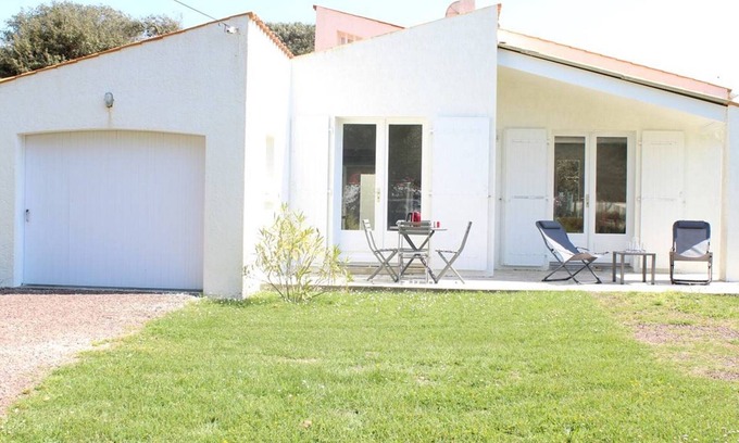 Domino Casa | Casa 4 piezas a 100m de la playa, 6 plazas, terrazas, jardín, parking, 511 CHEMIN DU RATEAU