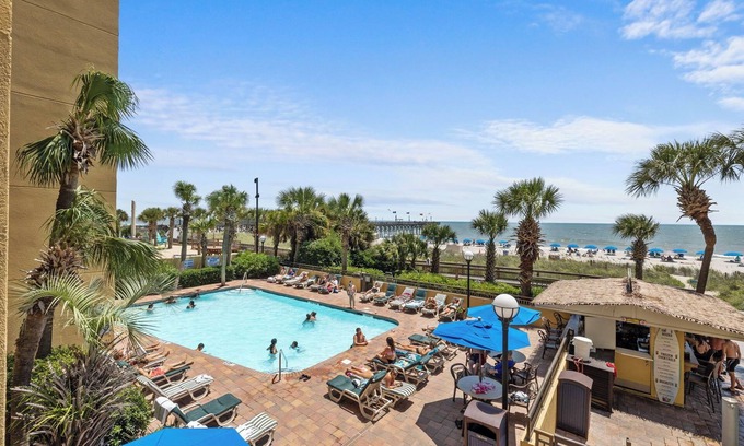 Downtown Myrtle Beach Condominio | Seaside Sanctuary Oceanfront King Suite
