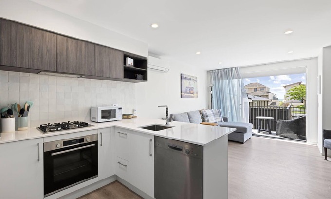 Mount Maunganui Apartamento | Seaside Serenity at Bask Retreats