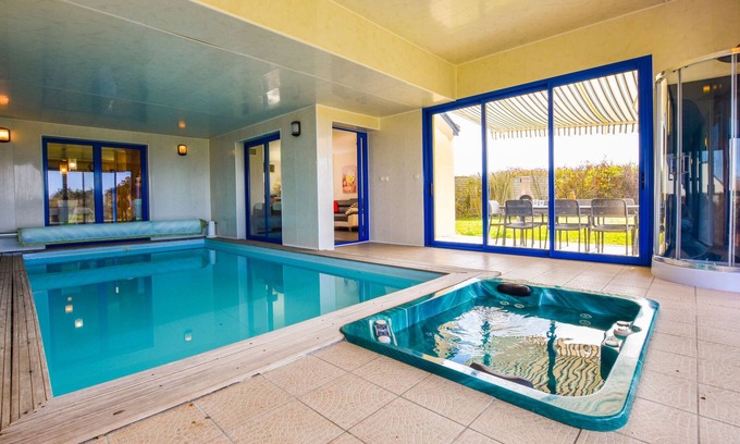 Kerherou Villa | Villa en Moëlan-sur-Mer con piscina y playa