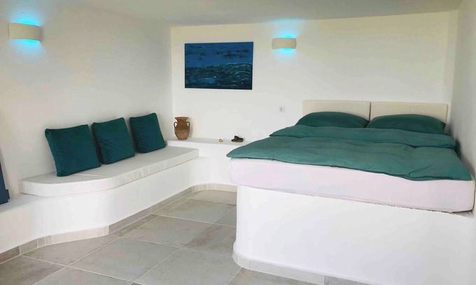 Pefki Apartamento | Apartamento con vistas al mar, piscina infinita y cocina