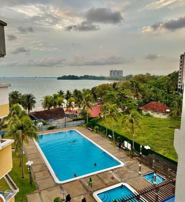 Tanjung Tanah Merah Apartamento | Seaview Seri Bulan PD Teluk Kemang Homestay