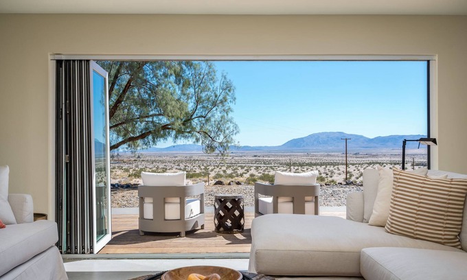 Wonder Valley Casa | Secluded 15 Acre House with a pool and boulder views!