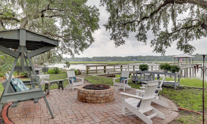 Fernandina Beach Casa | Secluded Birders Paradise: Fishing Dock & Fire Pit