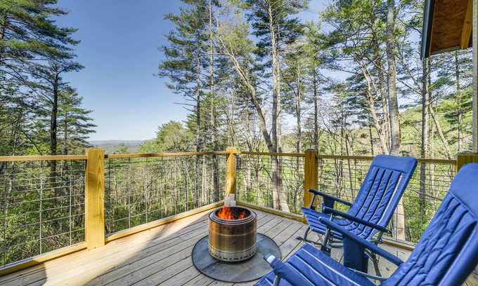 Brevard Cabina | Secluded Brevard Cabin w/ Private Waterfall!