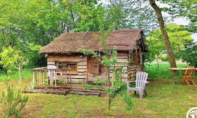 Montenay Cabaña | Escapada rural en Montenay para 2: Cabina con terraza, cocina y naturaleza