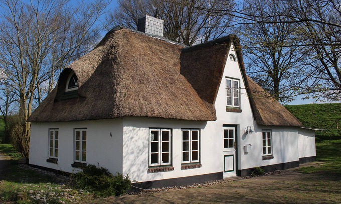 Eiderdeich Casa | Casa de vacaciones aislada en el Eiderdeich cerca de Friedrichstadt | Mar del norte