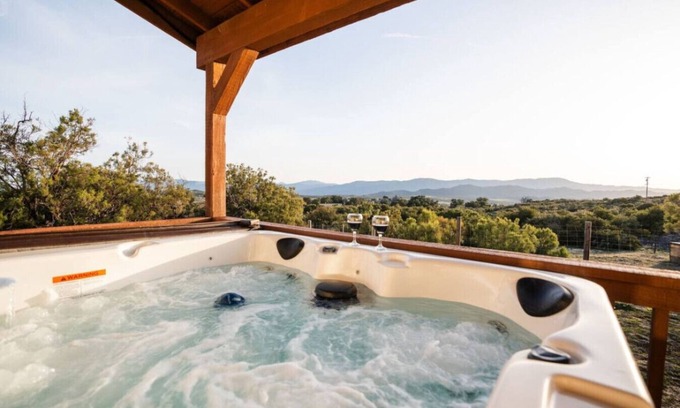 Ranchita Casa | Country Hot Tub Hideaway with Amazing Views on 40 Acres. Stargazer's dream house