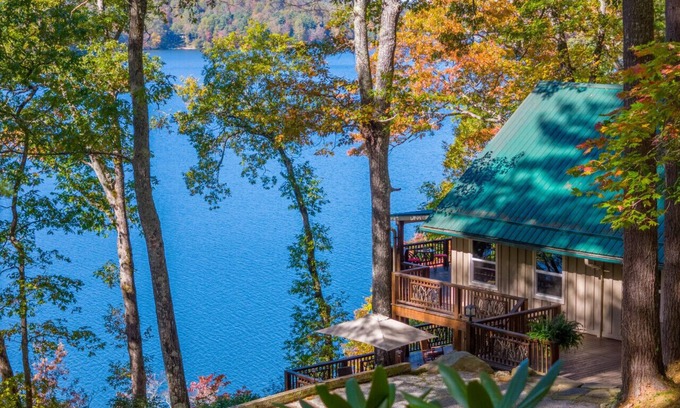 Cullowhee Casa | Secluded Lake Glenville Compound Prime Lake View