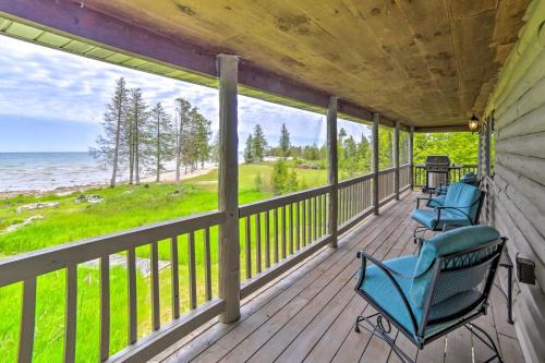 Manistique Casa | Secluded Lake Michigan Home Private Fire Pit