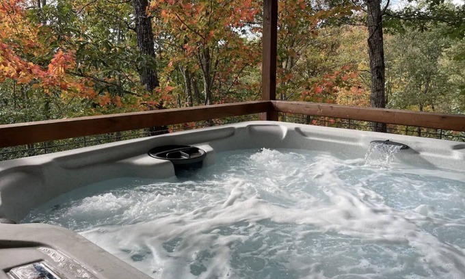 Denton Cabina | Secluded Two Bedroom Cabin w/ Hot Tub Dog Friendly