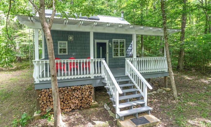 Newnata Cabina | Secluded Vacation Rental Bordering Creek!