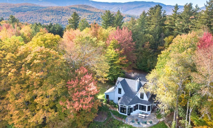 Waitsfield Casa | Secluded Vermont Home with Stunning Private View! Prime Location!