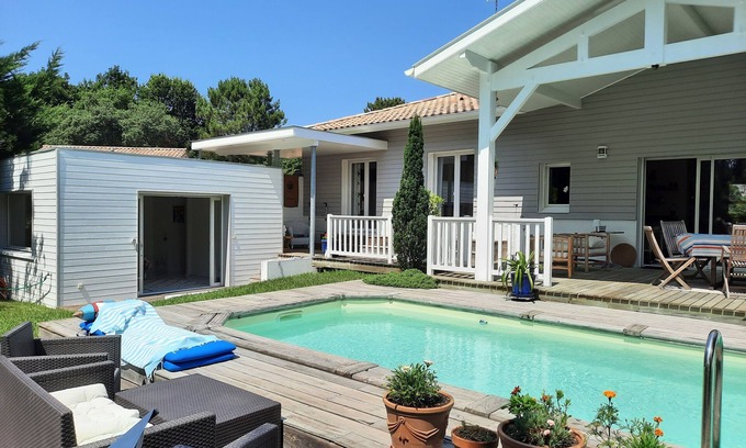 Seignosse Casa | Seignosse GOLF - villa con piscina climatizada, a 5 minutos del océano