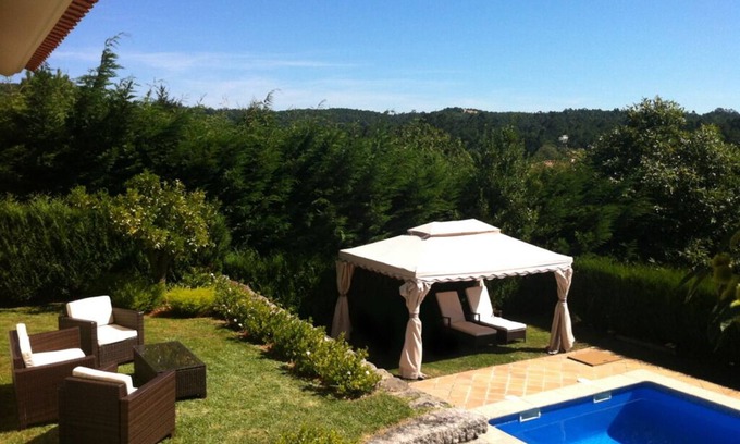 Tomino Cabaña | Lar da Vieira: piscina, jardín, jacuzzi VUT PO 115