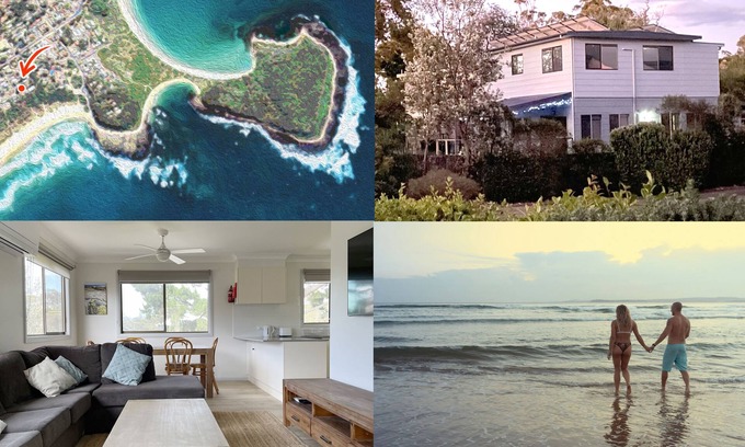 Broulee Villa | Destino Beach House: una casa desde el sur de Broulee Beach. Unidad superior