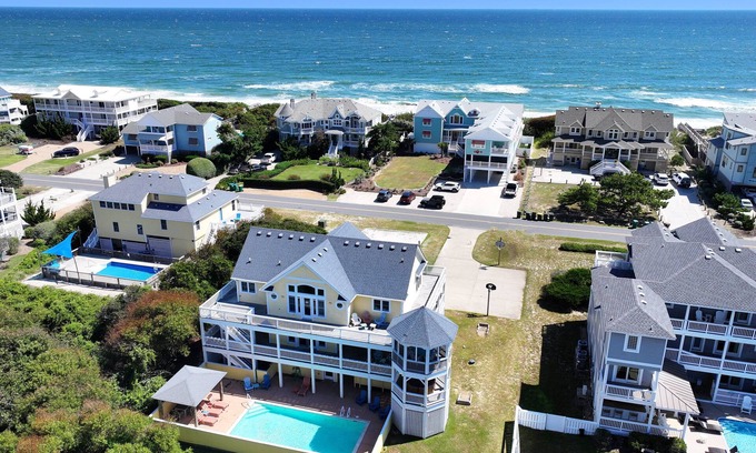 Whalehead Beach Casa | Semi-Oceanfront, Priv Pool, Hot Tub, ELEV, Rec Rm-WL980, OBX Beach Bliss