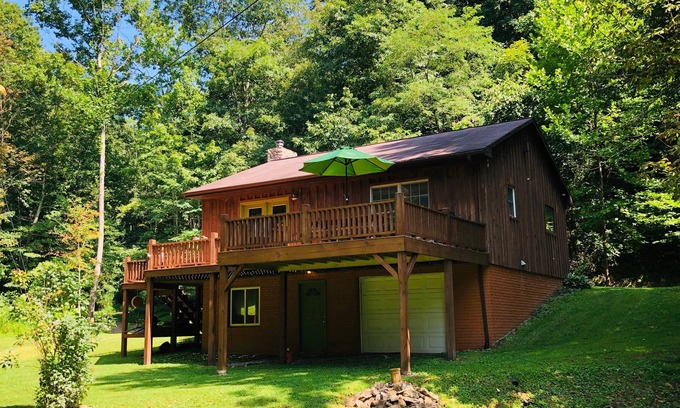 Renick Cabina | Serene Chalet, Cozy Ubicado en el río Trail Greenbrier.