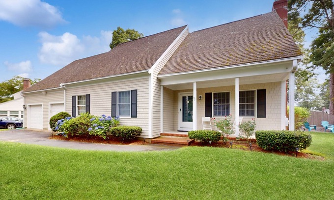 West Hyannisport Casa | Serene home near the beach with open floor plan, yard, grill, & central AC