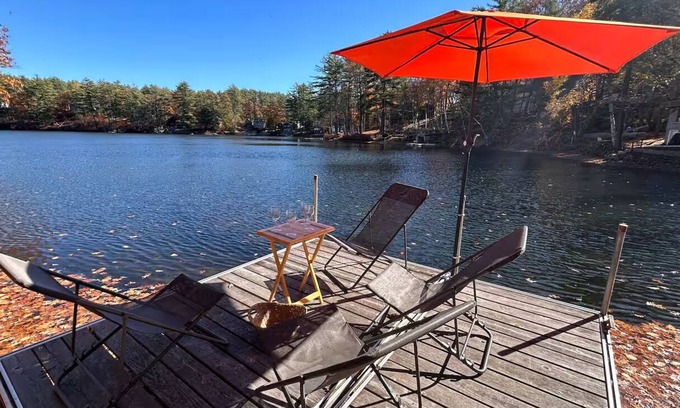 Shapleigh Cabaña | Serene Lakefront Retreat in Southern Maine
