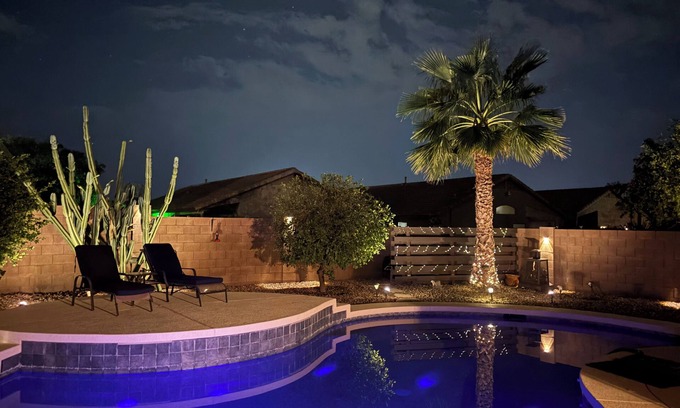 Maricopa Casa | Serene Oasis 3-bedroom bungalow with AC in Maricopa