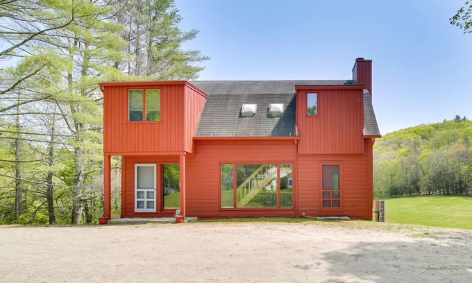 Falls Village Casa | Serene Salisbury Rental Home on 26 Acres w/ Deck!