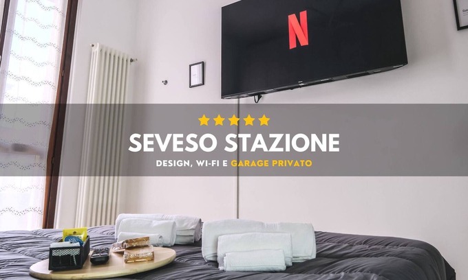 Seveso Apartamento | [Estación Seveso] Diseño, Wifi y Garaje Privado