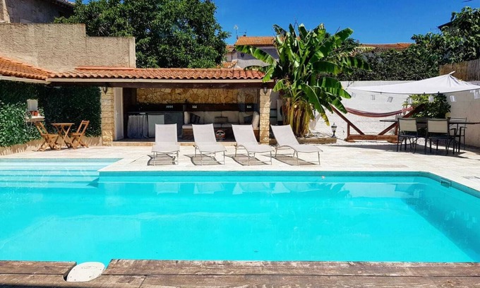 Sauvian Villa | Shangri-La | Piscina climatizada y aire acondicionado | Playa 10 minutos
