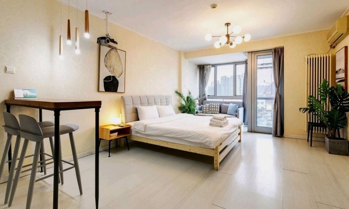 Downtown Beijing Apartamento | Shiny Movie Night High Rise View