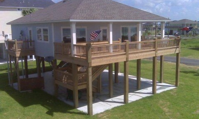 Galveston Casa | Shore Haven - 2 dormitorios, 2 baños, capacidad para 10 personas - Frente a la playa!