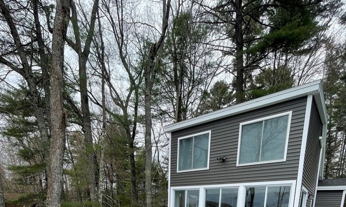 Standish Cabaña | Shorefront on Sebago Lake. Private Sandy Beach