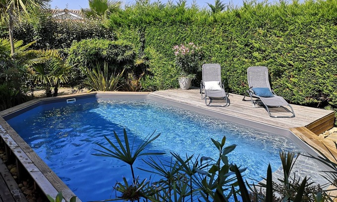 Saint-Vincent-de-Tyrosse Villa | SINGLE-STOREY HOUSE WITH SECURE SWIMMING POOL, CLOSE TO BEACH AND GOLF COURSE.