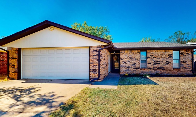 Stillwater Casa | Single-level home near OSU campus with fenced yard, patio, & grill