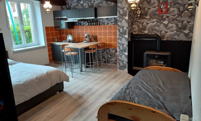 Plaine Apartamento | Situé à Champenay le Gite de La Falle Vous Propose un Studio Tout Équipé