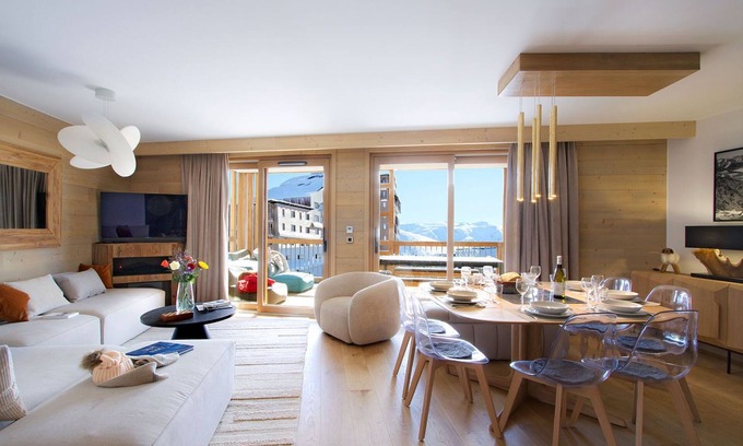Bergers Condominio | Ski aux pieds ! Beau T4 + cabine | Vue imprenable