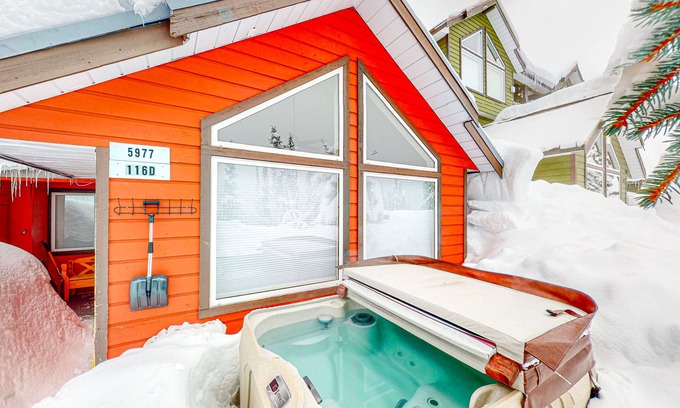 Snow Pine Estates Casa | Ski-in/out townhouse with mountain views, hot tub, gas grill, fireplace, & W/D