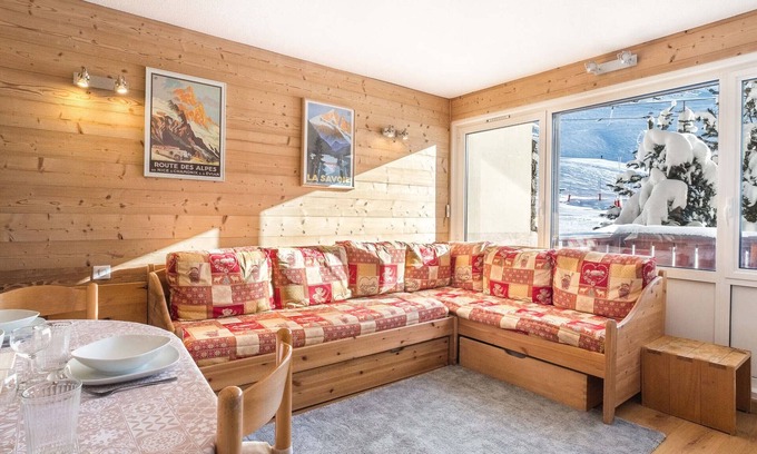 Val-Thorens Apartamento | Apartamento a pie de pista con balcón y WiFi en Val Thorens